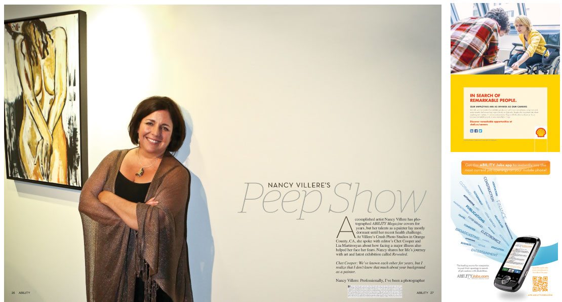 Art, Laughs, Peepshow -- Nancy Villere - ABILITY Magazine