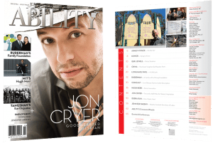 Jon Cryer Issue Cover and Table of Contents