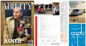 Ed Asner Issue cover and Table of Contents