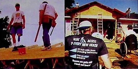 The ABILITY House project includes volunteers wilh disabilities in partnership with Habitat for Humanity