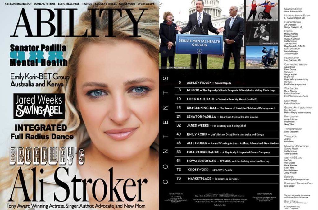 ABILITY Magazine Ali Stroker Issue